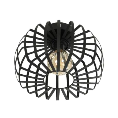 LEDTM® STAR 202-0054 Μοντέρνο Φωτιστικό Οροφής Πλέγμα Μονόφωτο 1 x E27 IP20 Μαύρο Μέταλλο - Μ40 x Π40 x Υ27cm - Image 5