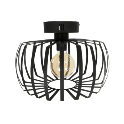 LEDTM® STAR 202-0054 Μοντέρνο Φωτιστικό Οροφής Πλέγμα Μονόφωτο 1 x E27 IP20 Μαύρο Μέταλλο - Μ40 x Π40 x Υ27cm - Image 6
