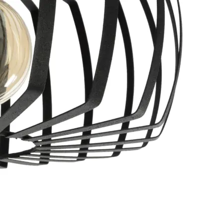 LEDTM® STAR 202-0054 Μοντέρνο Φωτιστικό Οροφής Πλέγμα Μονόφωτο 1 x E27 IP20 Μαύρο Μέταλλο - Μ40 x Π40 x Υ27cm - Image 9