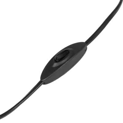 LEDTM® SHAPE 202-0059 Μοντέρνο Eπιτραπέζιο Φωτιστικό Πορτατίφ Μονόφωτο 1 x E27 IP20 Μαύρο Μέταλλο με Μαύρο Ύφασμα - Μ16 x Π16 x Υ30cm - Image 9