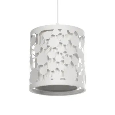 LEDTM® PETAL 203-0065 Μοντέρνο Κρεμαστό Φωτιστικό Καπέλο Μονόφωτο 1 x E27 IP20 Λευκό Πλαστικό - Μ23 x Π23 x Υ30cm