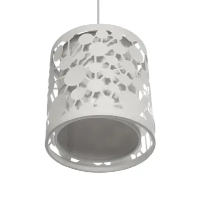 LEDTM® PETAL 203-0065 Μοντέρνο Κρεμαστό Φωτιστικό Καπέλο Μονόφωτο 1 x E27 IP20 Λευκό Πλαστικό - Μ23 x Π23 x Υ30cm - Image 6