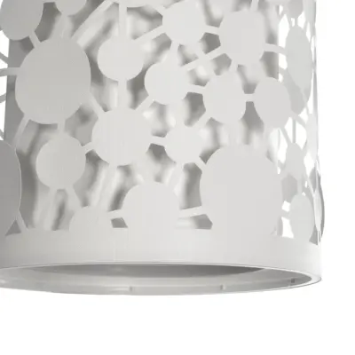 LEDTM® PETAL 203-0065 Μοντέρνο Κρεμαστό Φωτιστικό Καπέλο Μονόφωτο 1 x E27 IP20 Λευκό Πλαστικό - Μ23 x Π23 x Υ30cm - Image 9
