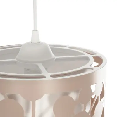 LEDTM® PETAL 203-0066 Μοντέρνο Κρεμαστό Φωτιστικό Καπέλο Μονόφωτο 1 x E27 IP20 Ροζ Πλαστικό - Μ23 x Π23 x Υ30cm - Image 8