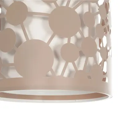 LEDTM® PETAL 203-0066 Μοντέρνο Κρεμαστό Φωτιστικό Καπέλο Μονόφωτο 1 x E27 IP20 Ροζ Πλαστικό - Μ23 x Π23 x Υ30cm - Image 9