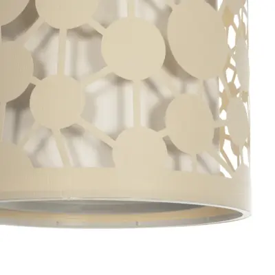 LEDTM® PETAL 203-0067 Μοντέρνο Κρεμαστό Φωτιστικό Καπέλο Μονόφωτο 1 x E27 IP20 Μπεζ Πλαστικό - Μ23 x Π23 x Υ30cm - Image 9