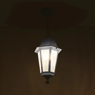 LEDTM® VITRO 203-0199 Vintage Κρεμαστό Φωτιστικό Φαναράκι Μονόφωτο 1 x E27 IP44 Λευκό Πλαστικό - Μ17 x Π17 x Υ28cm - Image 3