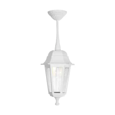 LEDTM® VITRO 203-0199 Vintage Κρεμαστό Φωτιστικό Φαναράκι Μονόφωτο 1 x E27 IP44 Λευκό Πλαστικό - Μ17 x Π17 x Υ28cm - Image 4