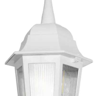 LEDTM® VITRO 203-0199 Vintage Κρεμαστό Φωτιστικό Φαναράκι Μονόφωτο 1 x E27 IP44 Λευκό Πλαστικό - Μ17 x Π17 x Υ28cm - Image 6