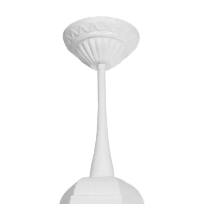 LEDTM® VITRO 203-0199 Vintage Κρεμαστό Φωτιστικό Φαναράκι Μονόφωτο 1 x E27 IP44 Λευκό Πλαστικό - Μ17 x Π17 x Υ28cm - Image 7