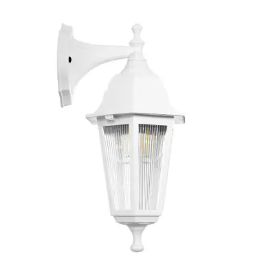 LEDTM® VITRO 203-0201 Vintage Επιτοίχιο Φωτιστικό Φαναράκι Μονόφωτο 1 x E27 IP44 Λευκό Πλαστικό - Μ17 x Π20 x Υ36cm - Image 5
