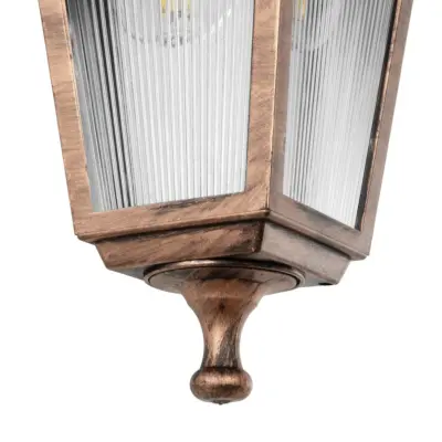 LEDTM® SOLME 203-0216 Vintage Επιτοίχιο Φωτιστικό Φαναράκι Μονόφωτο 1 x E27 IP44 Χάλκινο Πλαστικό - Μ19 x Π20 x Υ35cm - Image 7