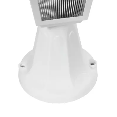 LEDTM® SOLME 203-0220 Vintage Επιδαπέδιο Φωτιστικό Φαναράκι Μονόφωτο 1 x E27 IP44 Λευκό & Διάφανο Πλαστικό - Μ22 x Π22 x Υ40cm - Image 7