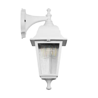 LEDTM® SOLME 203-0221 Vintage Επιτοίχιο Φωτιστικό Φαναράκι Μονόφωτο 1 x E27 IP44 Λευκό Πλαστικό - Μ15 x Π20 x Υ35cm - Image 5