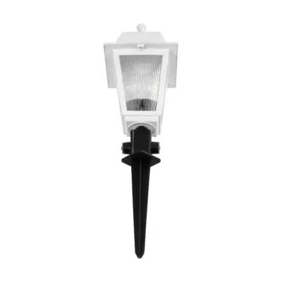 LEDTM® SOLME 203-0223 Vintage Καρφωτό Φωτιστικό Φαναράκι Μονόφωτο 1 x E27 IP44 Λευκό & Διάφανο Πλαστικό - Μ22 x Π22 x Υ35cm - Image 5