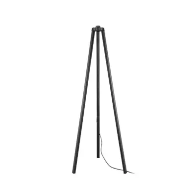LEDTM® TRIPOD 203-0258 Μοντέρνο Επιδαπέδιο Φωτιστικό Μονόφωτο 1 x E27 IP20 Μαύρο Ξύλο - Μ38 x Π38 x Υ120cm