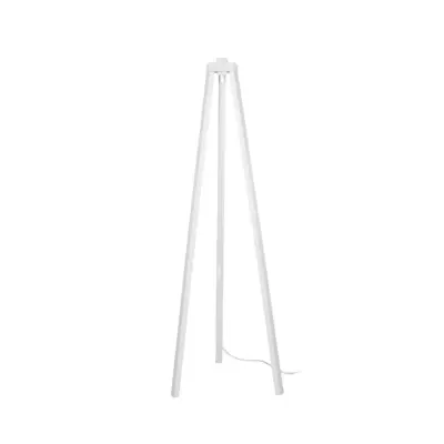 LEDTM® TRIPOD 203-0259 Μοντέρνο Επιδαπέδιο Φωτιστικό Μονόφωτο 1 x E27 IP20 Λευκό Ξύλο - Μ38 x Π38 x Υ120cm