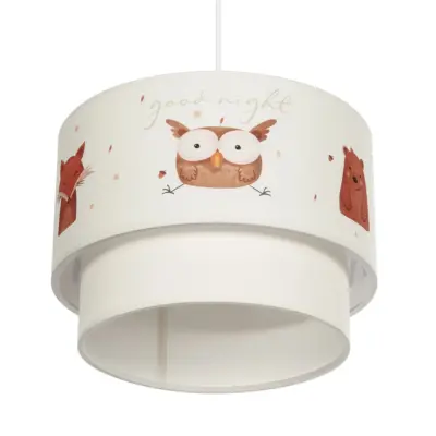 LEDTM® OWL 204-0001 Παιδικό Κρεμαστό Φωτιστικό Φιγούρα Μονόφωτο 1 x E27 IP20 Πολύχρωμο Ύφασμα - Μ30 x Π30 x Υ24cm - Image 6