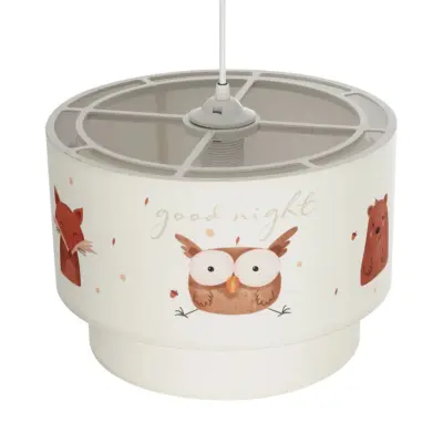 LEDTM® OWL 204-0001 Παιδικό Κρεμαστό Φωτιστικό Φιγούρα Μονόφωτο 1 x E27 IP20 Πολύχρωμο Ύφασμα - Μ30 x Π30 x Υ24cm - Image 7