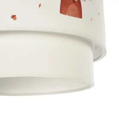 LEDTM® OWL 204-0001 Παιδικό Κρεμαστό Φωτιστικό Φιγούρα Μονόφωτο 1 x E27 IP20 Πολύχρωμο Ύφασμα - Μ30 x Π30 x Υ24cm - Image 10