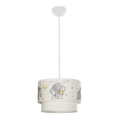 LEDTM® ELEPHANT 204-0002 Παιδικό Κρεμαστό Φωτιστικό Φιγούρα Μονόφωτο 1 x E27 IP20 Πολύχρωμο Ύφασμα - Μ30 x Π30 x Υ24cm - Image 4