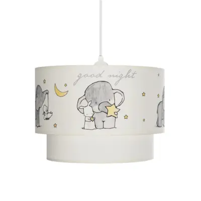 LEDTM® ELEPHANT 204-0002 Παιδικό Κρεμαστό Φωτιστικό Φιγούρα Μονόφωτο 1 x E27 IP20 Πολύχρωμο Ύφασμα - Μ30 x Π30 x Υ24cm - Image 5
