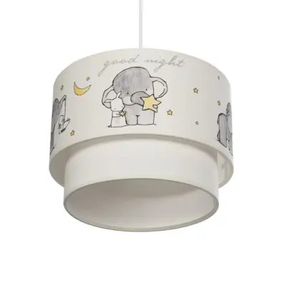 LEDTM® ELEPHANT 204-0002 Παιδικό Κρεμαστό Φωτιστικό Φιγούρα Μονόφωτο 1 x E27 IP20 Πολύχρωμο Ύφασμα - Μ30 x Π30 x Υ24cm - Image 6