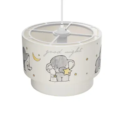 LEDTM® ELEPHANT 204-0002 Παιδικό Κρεμαστό Φωτιστικό Φιγούρα Μονόφωτο 1 x E27 IP20 Πολύχρωμο Ύφασμα - Μ30 x Π30 x Υ24cm - Image 7