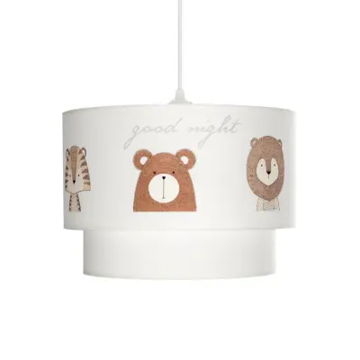 LEDTM® BEAR 204-0003 Παιδικό Κρεμαστό Φωτιστικό Φιγούρα Μονόφωτο 1 x E27 IP20 Πολύχρωμο Ύφασμα - Μ30 x Π30 x Υ24cm - Image 5
