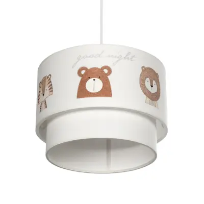LEDTM® BEAR 204-0003 Παιδικό Κρεμαστό Φωτιστικό Φιγούρα Μονόφωτο 1 x E27 IP20 Πολύχρωμο Ύφασμα - Μ30 x Π30 x Υ24cm - Image 6