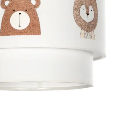 LEDTM® BEAR 204-0003 Παιδικό Κρεμαστό Φωτιστικό Φιγούρα Μονόφωτο 1 x E27 IP20 Πολύχρωμο Ύφασμα - Μ30 x Π30 x Υ24cm - Image 10