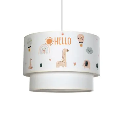 LEDTM® BALLOON 204-0004 Παιδικό Κρεμαστό Φωτιστικό Φιγούρα Μονόφωτο 1 x E27 IP20 Πολύχρωμο Ύφασμα - Μ30 x Π30 x Υ24cm