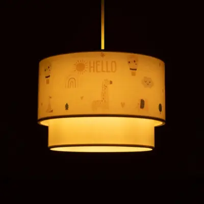 LEDTM® BALLOON 204-0004 Παιδικό Κρεμαστό Φωτιστικό Φιγούρα Μονόφωτο 1 x E27 IP20 Πολύχρωμο Ύφασμα - Μ30 x Π30 x Υ24cm - Image 3