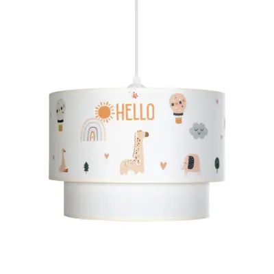 LEDTM® BALLOON 204-0004 Παιδικό Κρεμαστό Φωτιστικό Φιγούρα Μονόφωτο 1 x E27 IP20 Πολύχρωμο Ύφασμα - Μ30 x Π30 x Υ24cm - Image 5