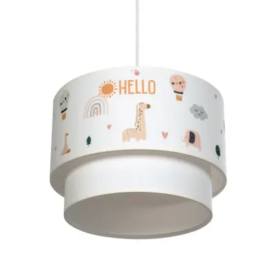 LEDTM® BALLOON 204-0004 Παιδικό Κρεμαστό Φωτιστικό Φιγούρα Μονόφωτο 1 x E27 IP20 Πολύχρωμο Ύφασμα - Μ30 x Π30 x Υ24cm - Image 6