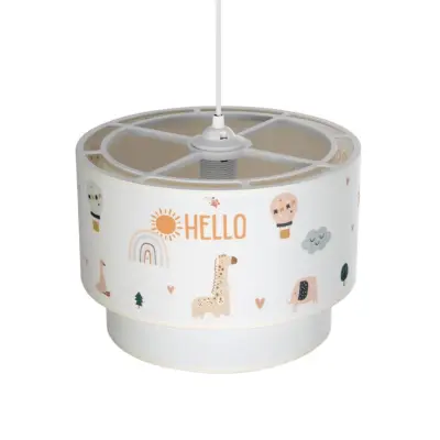 LEDTM® BALLOON 204-0004 Παιδικό Κρεμαστό Φωτιστικό Φιγούρα Μονόφωτο 1 x E27 IP20 Πολύχρωμο Ύφασμα - Μ30 x Π30 x Υ24cm - Image 7