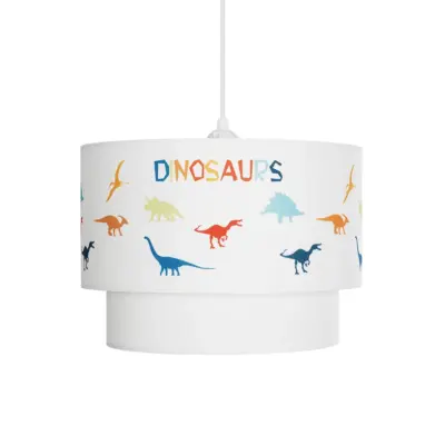 LEDTM® DINO 204-0006 Παιδικό Κρεμαστό Φωτιστικό Φιγούρα Μονόφωτο 1 x E27 IP20 Πολύχρωμο Ύφασμα - Μ30 x Π30 x Υ24cm - Image 5