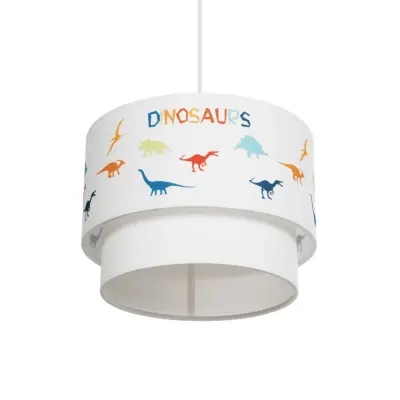 LEDTM® DINO 204-0006 Παιδικό Κρεμαστό Φωτιστικό Φιγούρα Μονόφωτο 1 x E27 IP20 Πολύχρωμο Ύφασμα - Μ30 x Π30 x Υ24cm - Image 6