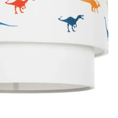 LEDTM® DINO 204-0006 Παιδικό Κρεμαστό Φωτιστικό Φιγούρα Μονόφωτο 1 x E27 IP20 Πολύχρωμο Ύφασμα - Μ30 x Π30 x Υ24cm - Image 10