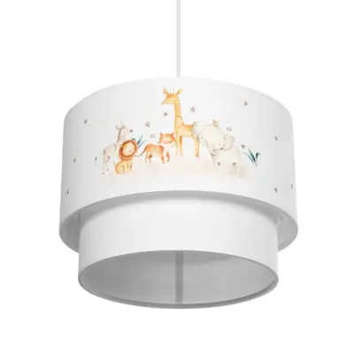 LEDTM® GIRAFFE 204-0007 Παιδικό Κρεμαστό Φωτιστικό Φιγούρα Μονόφωτο 1 x E27 IP20 Πολύχρωμο Ύφασμα - Μ30 x Π30 x Υ24cm - Image 6