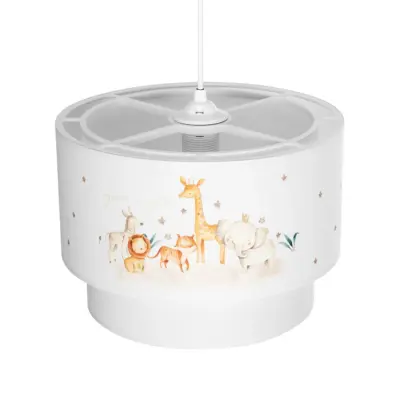LEDTM® GIRAFFE 204-0007 Παιδικό Κρεμαστό Φωτιστικό Φιγούρα Μονόφωτο 1 x E27 IP20 Πολύχρωμο Ύφασμα - Μ30 x Π30 x Υ24cm - Image 7