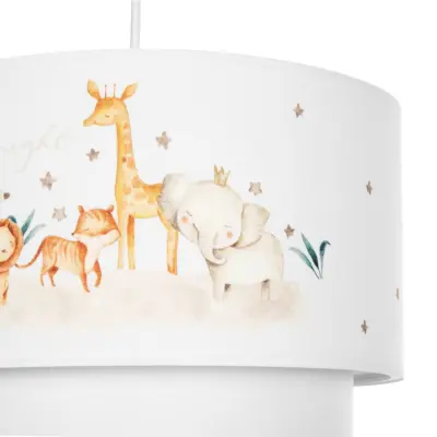 LEDTM® GIRAFFE 204-0007 Παιδικό Κρεμαστό Φωτιστικό Φιγούρα Μονόφωτο 1 x E27 IP20 Πολύχρωμο Ύφασμα - Μ30 x Π30 x Υ24cm - Image 8