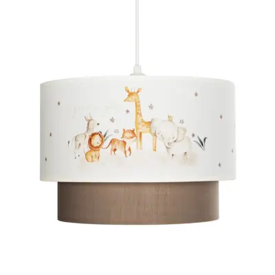 LEDTM® GIRAFFE 204-0008 Παιδικό Κρεμαστό Φωτιστικό Φιγούρα Μονόφωτο 1 x E27 IP20 Πολύχρωμο Ύφασμα - Μ30 x Π30 x Υ24cm - Image 5