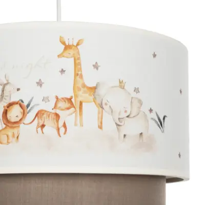 LEDTM® GIRAFFE 204-0008 Παιδικό Κρεμαστό Φωτιστικό Φιγούρα Μονόφωτο 1 x E27 IP20 Πολύχρωμο Ύφασμα - Μ30 x Π30 x Υ24cm - Image 8