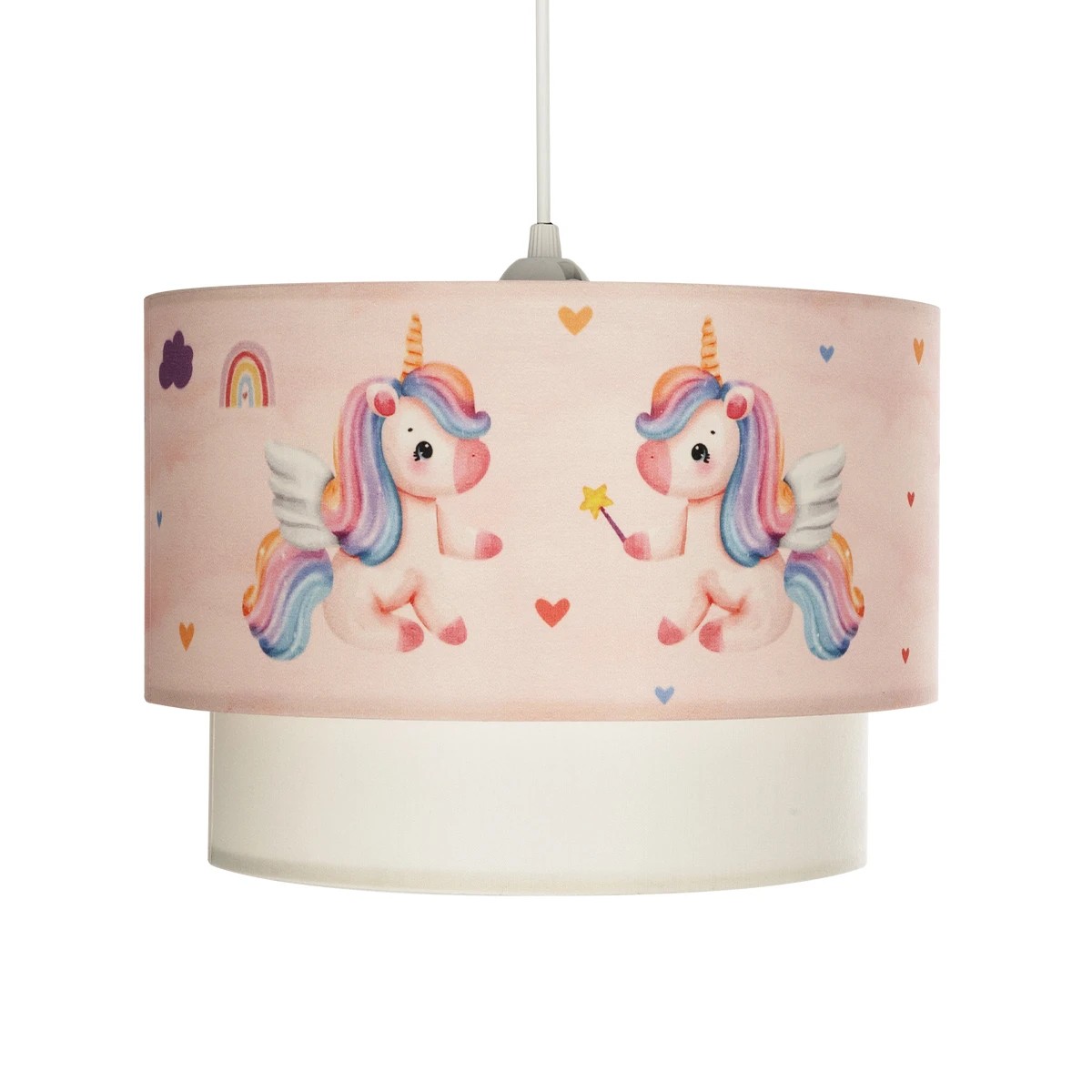 LEDTM® PONY 204-0016 Παιδικό Κρεμαστό Φωτιστικό Οροφής με Ντουί 1 x E27 AC 220-240V IP20 - Ροζ - Μ30 x Π30 x Υ24cm - Image 5