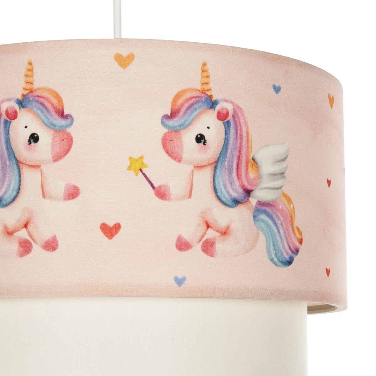 LEDTM® PONY 204-0016 Παιδικό Κρεμαστό Φωτιστικό Οροφής με Ντουί 1 x E27 AC 220-240V IP20 - Ροζ - Μ30 x Π30 x Υ24cm - Image 8