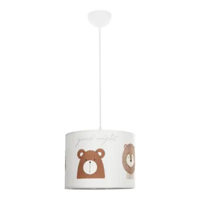LEDTM® BEAR 204-0018 Παιδικό Κρεμαστό Φωτιστικό Φιγούρα Μονόφωτο 1 x E27 IP20 Πολύχρωμο Ύφασμα - Μ28 x Π28 x Υ24cm - Image 4