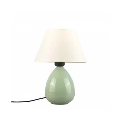 Alternative view of LEDTM® CESTA 204-0182 Μοντέρνο Επιτραπέζιο Φωτιστικό Πορτατίφ με Ντουί 1 x E27 AC 220-240V IP20 - Λαδί & Μπεζ - Μ22 x Π22 x Υ30cm