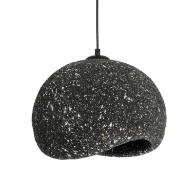 LEDTM® STONE 204-0194 Μοντέρνο Κρεμαστό Φωτιστικό Καμπάνα Μονόφωτο 1 x E27 IP20 Μαύρο Με Λευκό Πολυστερίνη με Ρητίνη - Μ35 x Π31 x Υ26cm - Image 5