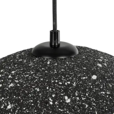 LEDTM® STONE 204-0194 Μοντέρνο Κρεμαστό Φωτιστικό Καμπάνα Μονόφωτο 1 x E27 IP20 Μαύρο Με Λευκό Πολυστερίνη με Ρητίνη - Μ35 x Π31 x Υ26cm - Image 9